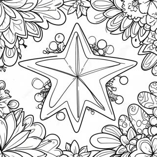 Christmas Tree Star Coloring Page 42203-33343