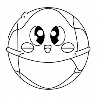 Schattige Pokeball Met Blije Gezicht Kleurplaat 4221-3366