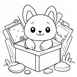 Cute Animal Box Coloring Page 42254-33402