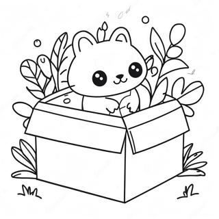 Cute Animal Box Coloring Page 42254-33403