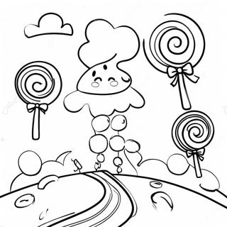 Sugar Rush Candy Land Coloring Page 42273-33399