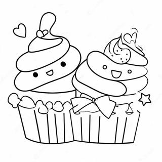 Colorful Sugar Rush Cupcakes Coloring Page 42274-33411