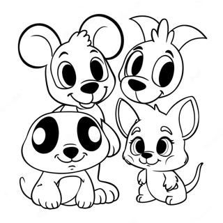 Página Para Colorir Dos Fofos Amigos Animais Da Disney 42314-33441