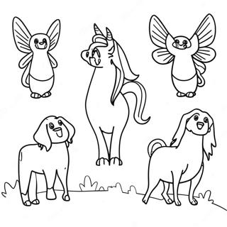 Magical Creatures Transfiguration Coloring Page 42324-33463