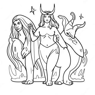 Magical Creatures Transfiguration Coloring Page 42324-33464