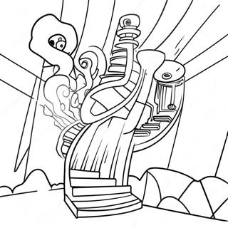 Marble Run Coloring Pages