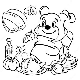 Farvelægningsside Til Winnie The Pooh Thanksgiving Fest 42393-33497