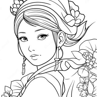 Kanae Coloring Pages