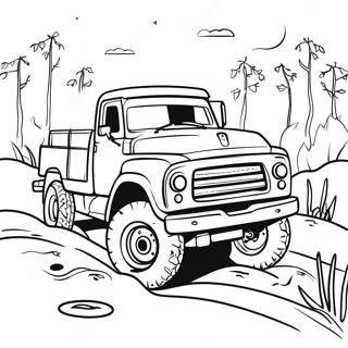 Mud Truck Off Road Adventure Coloring Page 42413-33520