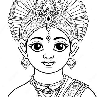 Krishna Coloring Pages