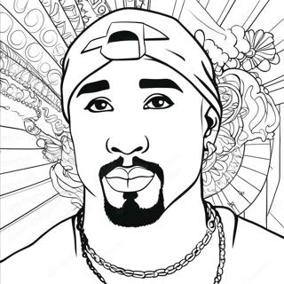 Tupac Shakur Coloring Page 42463-33559