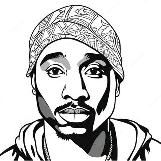 Tupac Shakur Coloring Page 42463-33560