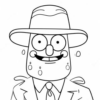 Gangster Spongebob Coloring Pages