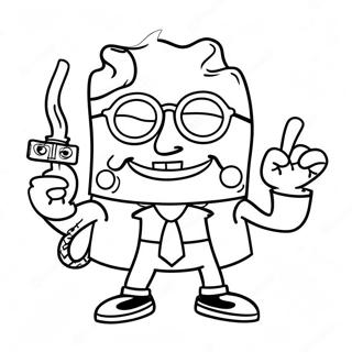 Gangster Spongebob Coloring Pages