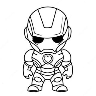 Adorable Chibi Iron Man Coloring Page 42484-33633