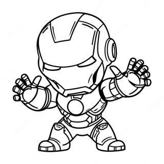 Pagina De Colorat Chibi Iron Man Adorabil 42484-33635