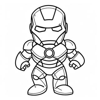 Pagina De Colorat Chibi Iron Man Adorabil 42484-33636