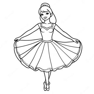 Barbie Ballerina Coloring Pages