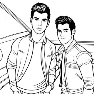 Page À Colorier Jonas Brothers 42523-33597