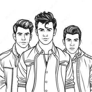 Page À Colorier Jonas Brothers 42523-33598