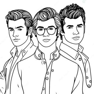 Page À Colorier Jonas Brothers 42523-33599