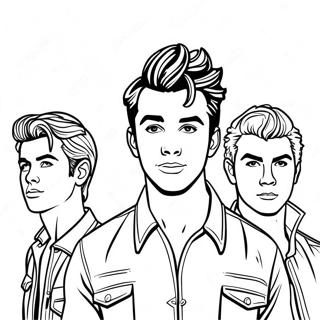 Page À Colorier Jonas Brothers 42523-33600