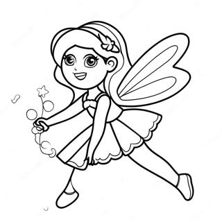 Rainbow Fairy Coloring Pages