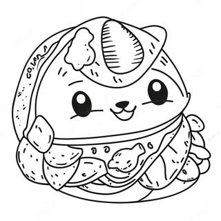 Taco Cat Coloring Page 42593-33649