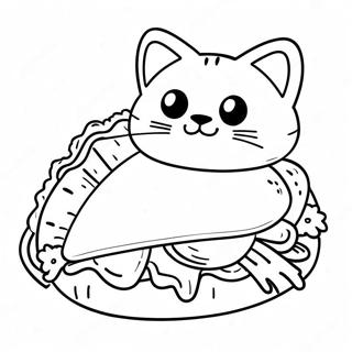 Taco Cat Coloring Page 42593-33651