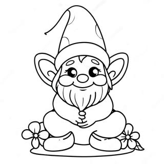 Easter Gnome Coloring Page 42623-33702