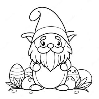 Easter Gnome Coloring Page 42623-33703