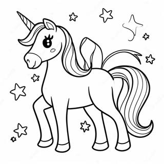 Moody Unicorn Twin Coloring Page 42633-33692