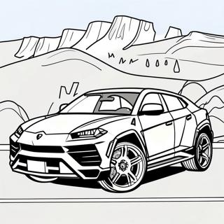 Lamborghini Urus Boyama Sayfaları