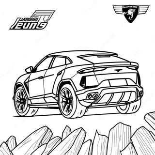 Lamborghini Urus Renn-Ausmalbild 42644-33706