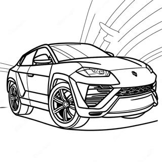 Lamborghini Urus Renn-Ausmalbild 42644-33708