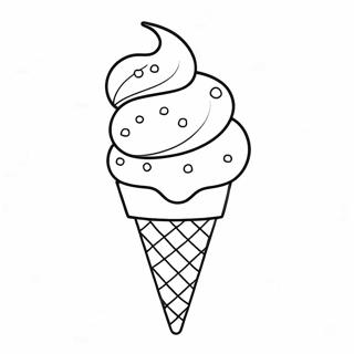 Rainbow Ice Cream Cone Coloring Page 42653-33711