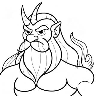 King Triton Coloring Pages