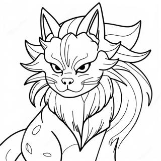 Kurama Coloring Pages