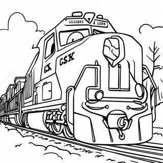 Csx 기차 색칠하기 페이지