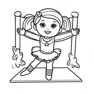 Gymnastics American Girl Doll Coloring Pages