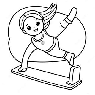 Gymnastics American Girl Doll Coloring Pages