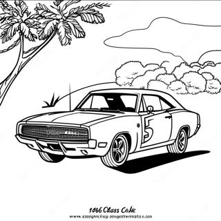 ระบายสีรถคลาสสิกมัสเซิลคาร์ Dodge Charger ปี 1969 42763-33805