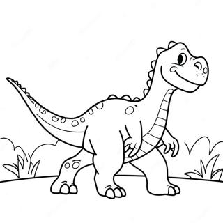 Stor Dinosaur Farvelægningsside 42793-33815