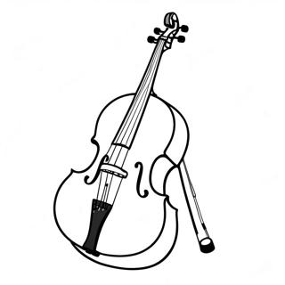 Cello Coloring Pages