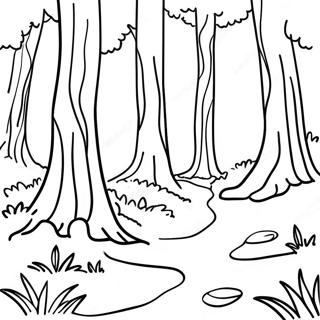 Forest Scene Coloring Page 4280-3403