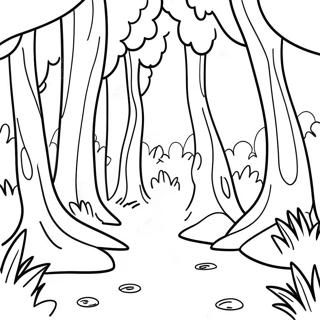 Forest Scene Coloring Page 4280-3404