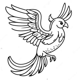 Majestic Phoenix In Flight Coloring Page 42904-33937