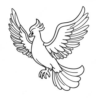 Majestic Phoenix In Flight Coloring Page 42904-33938