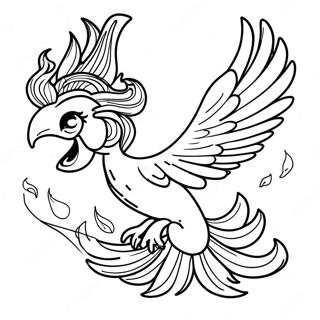 Majestic Phoenix In Flight Coloring Page 42904-33939