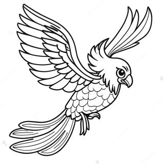 Majestic Phoenix In Flight Coloring Page 42904-33940